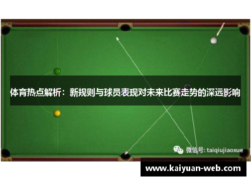 体育热点解析：新规则与球员表现对未来比赛走势的深远影响